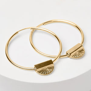 Eternal Sunshine earrings gold large