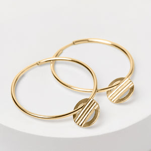 You Are Loved earrings gold large