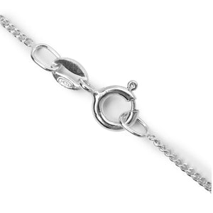 Etiquette necklace silver
