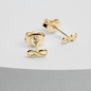 Infinity earrings gold